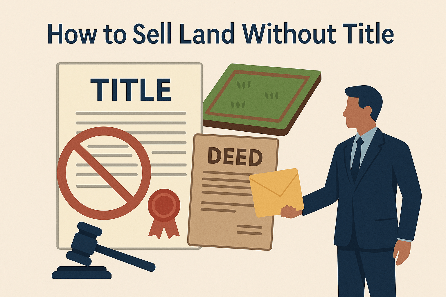 how to sell land without title