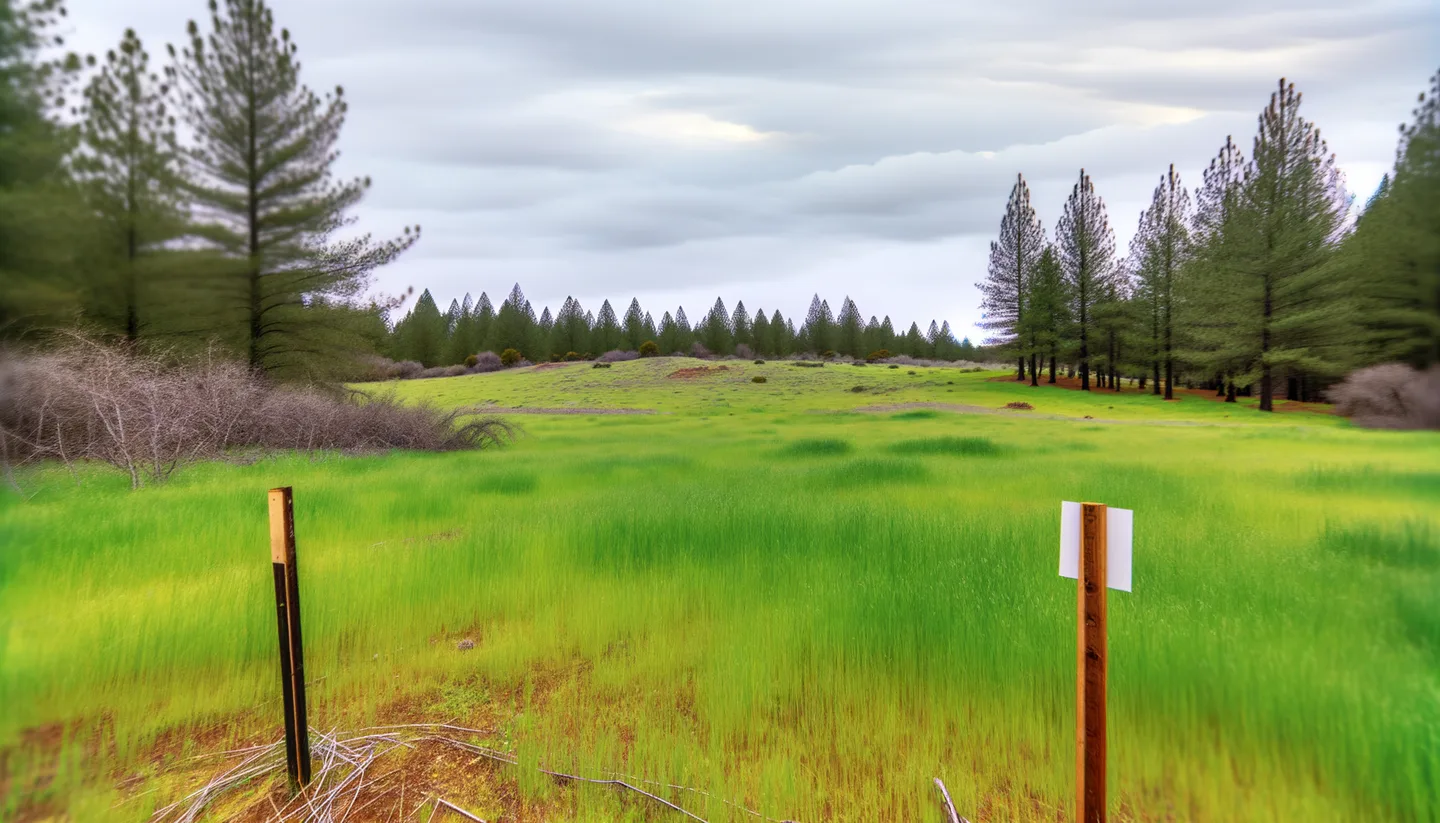 Vacant land parcel in California