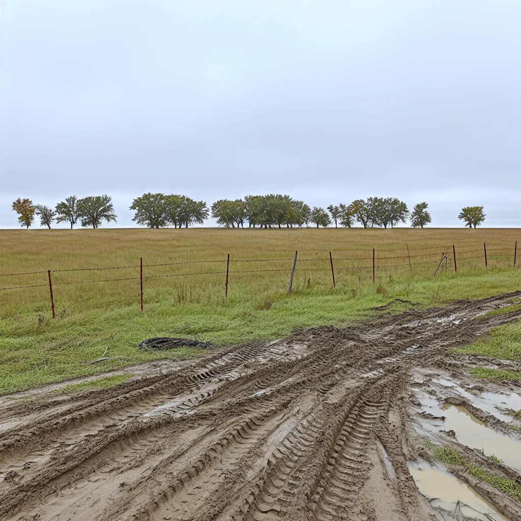 Rural acreage with open grassland in Illinois