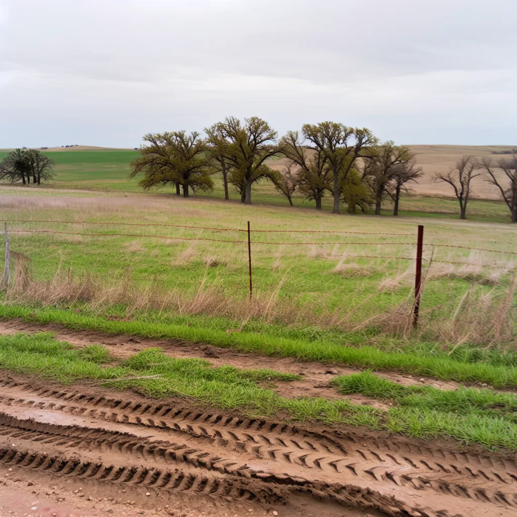 Rural acreage with open grassland in Iowa