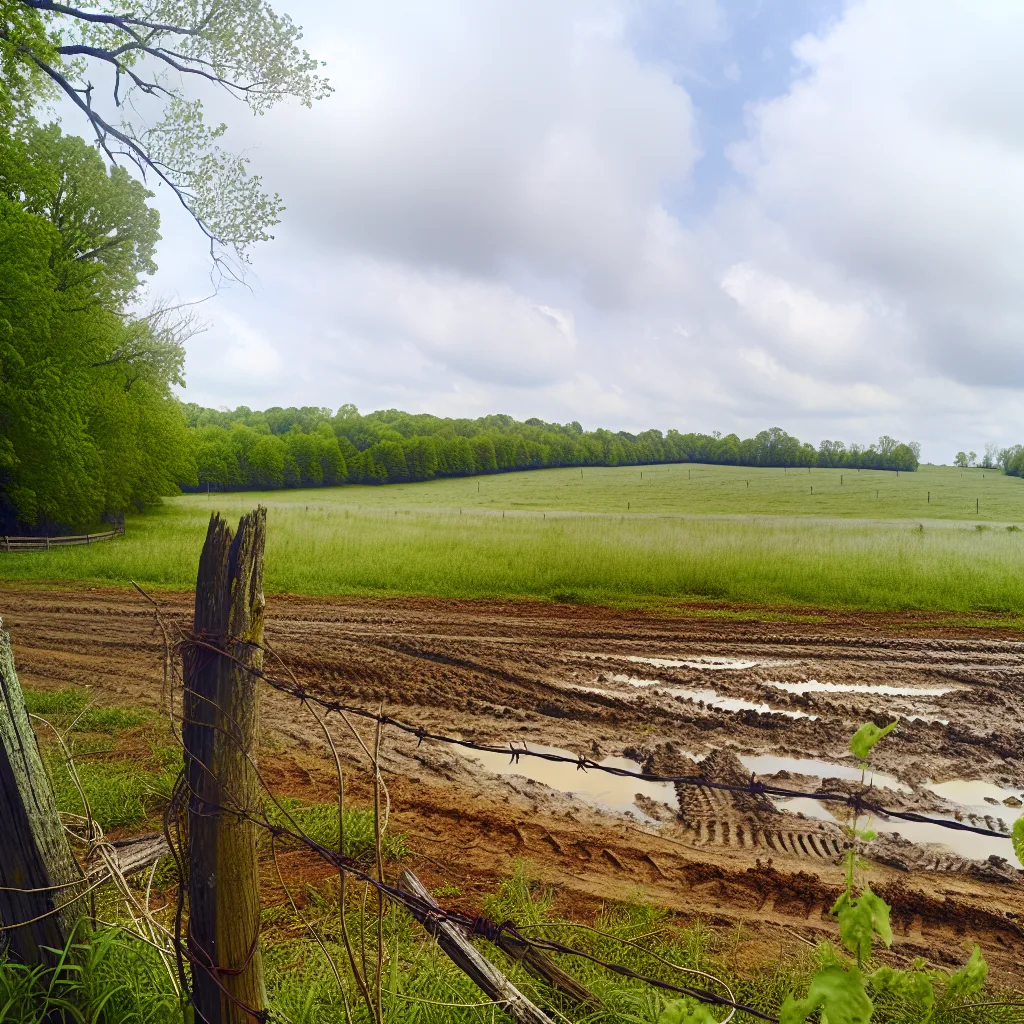 Rural acreage with open grassland in Kentucky