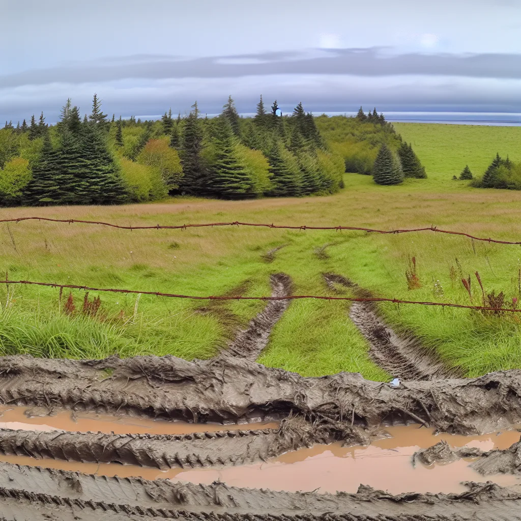 Rural acreage with open grassland in Maine