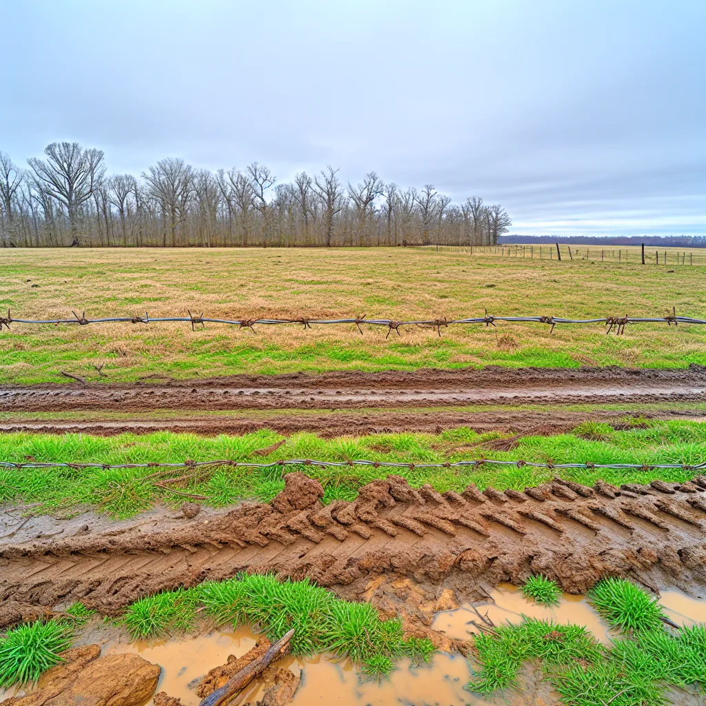 Rural acreage with open grassland in Maryland