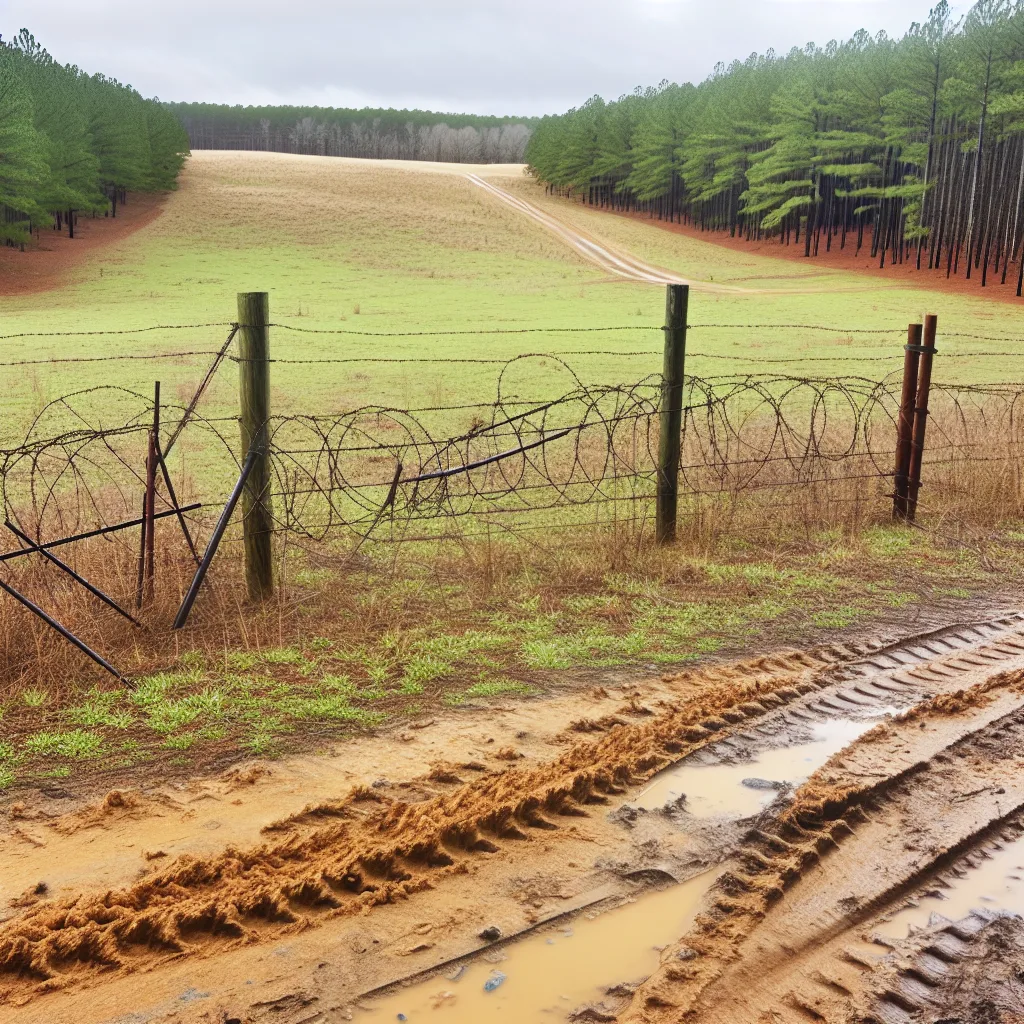 Rural acreage with open grassland in North Carolina