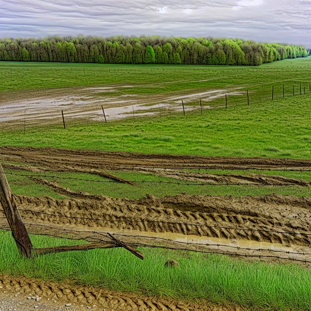 Rural acreage with open grassland in Ohio