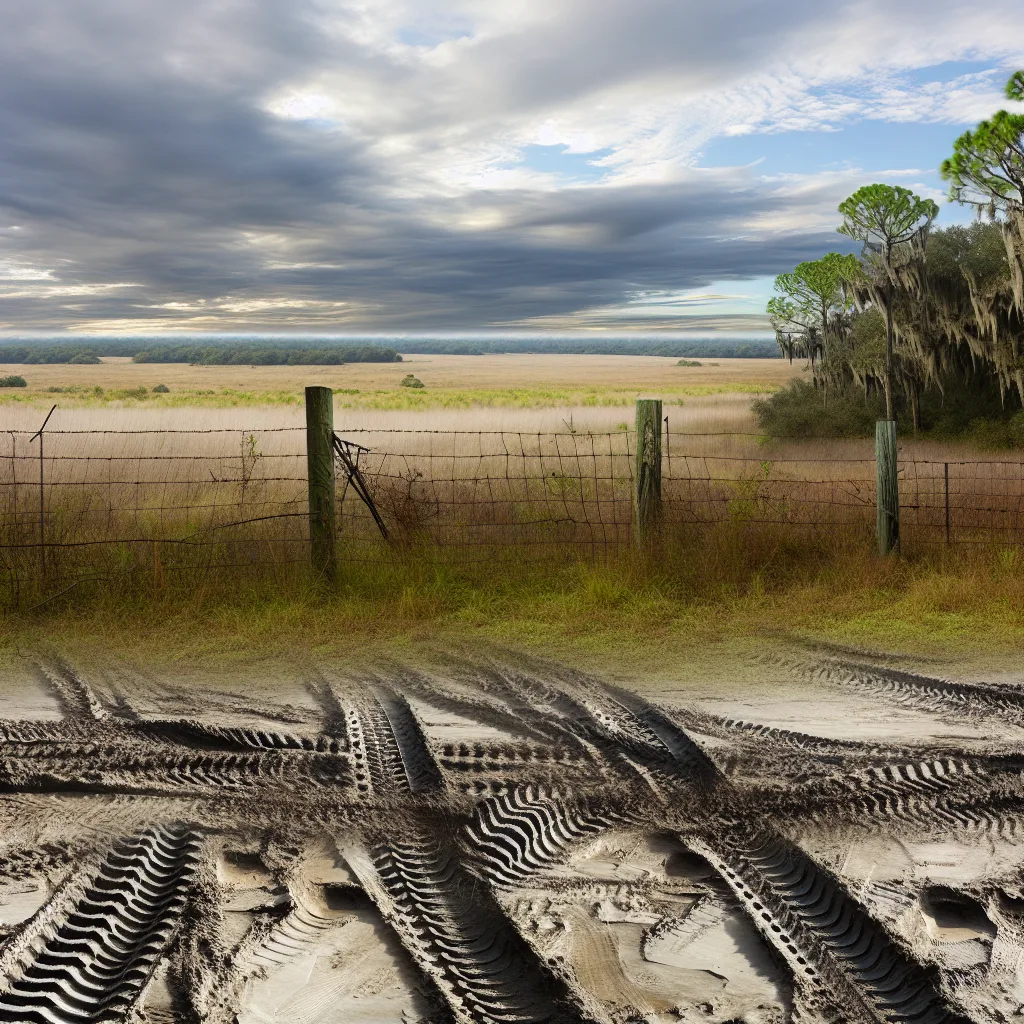 Rural acreage with open grassland in South Carolina