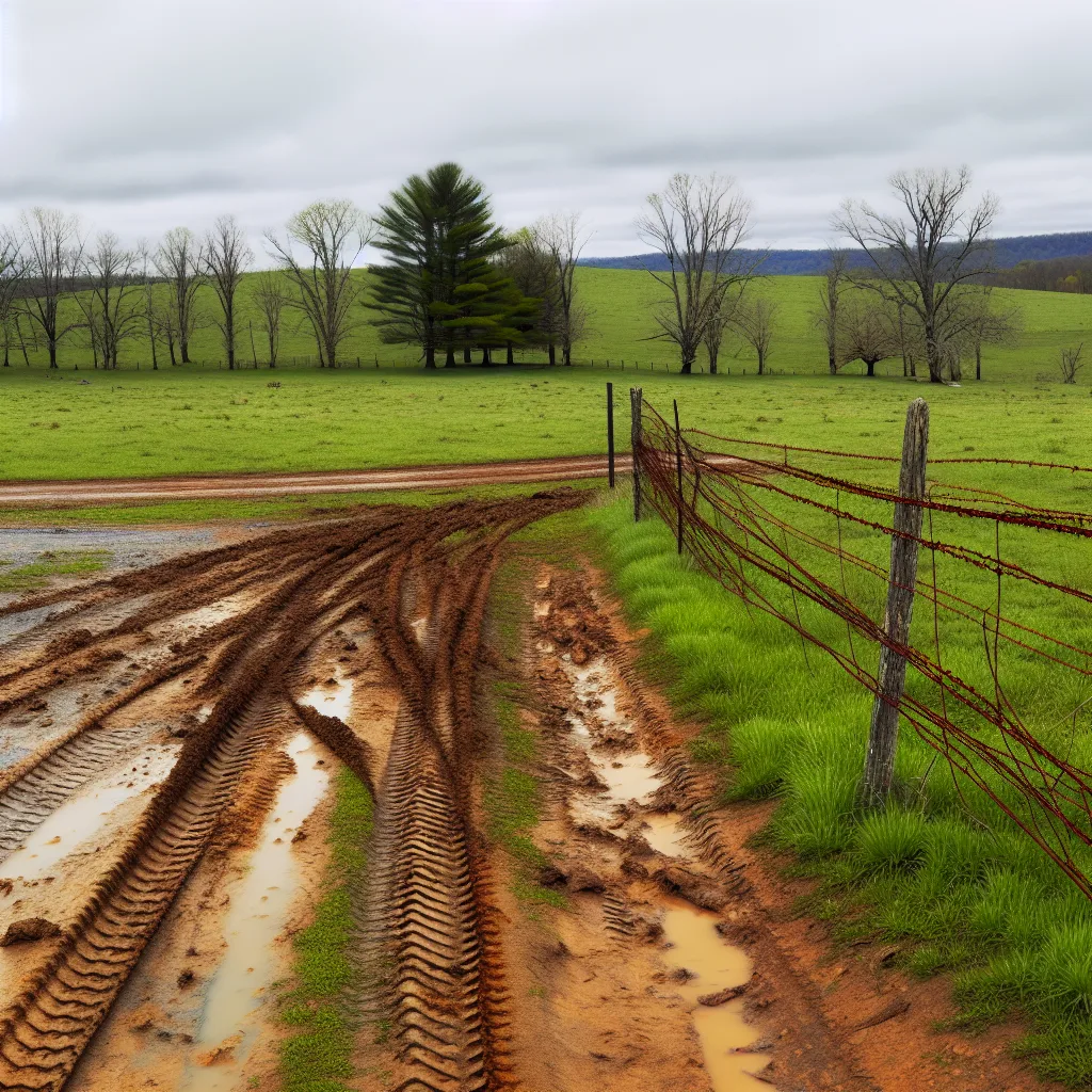 Rural acreage with open grassland in West Virginia