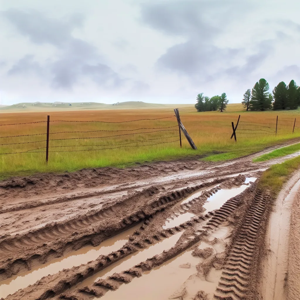 Rural acreage with open grassland in Wyoming