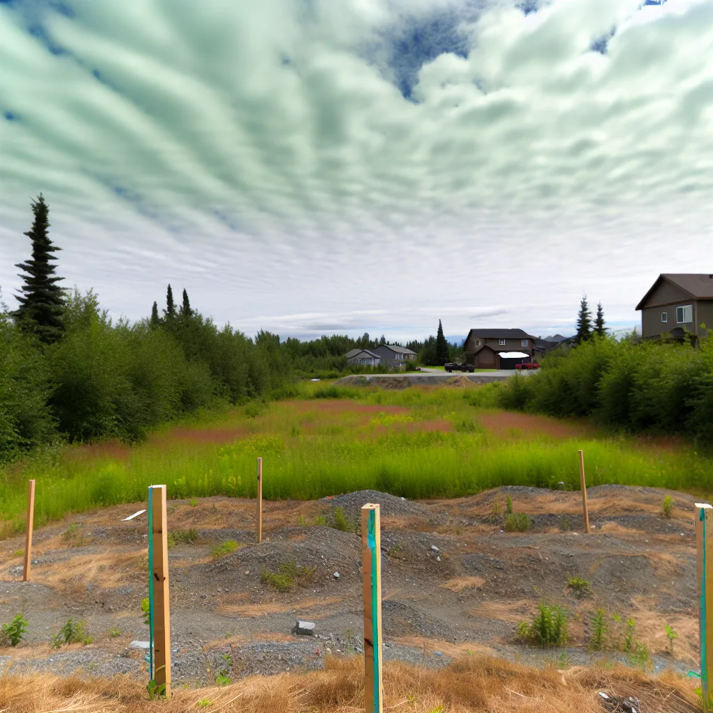 Vacant residential lot for sale in Alaska
