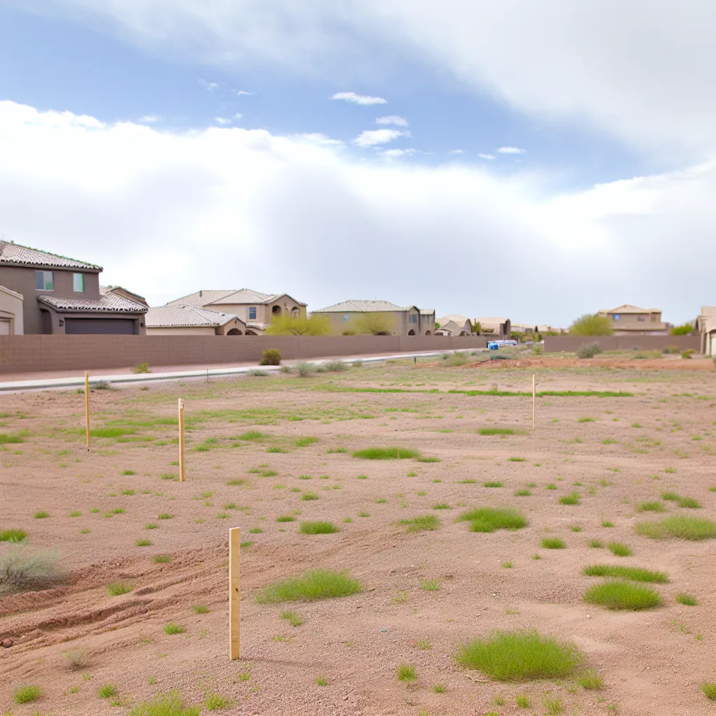 Vacant residential lot for sale in Arizona