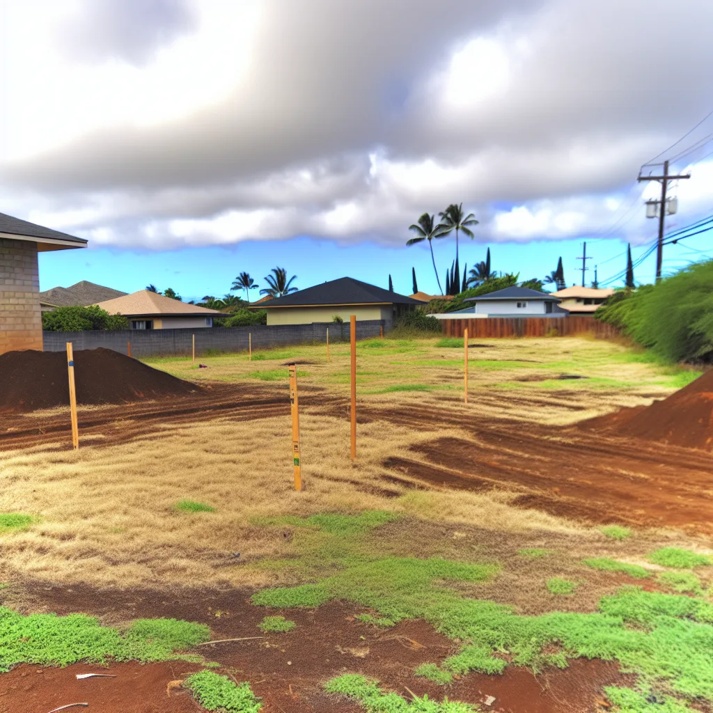 Vacant residential lot for sale in Hawaii