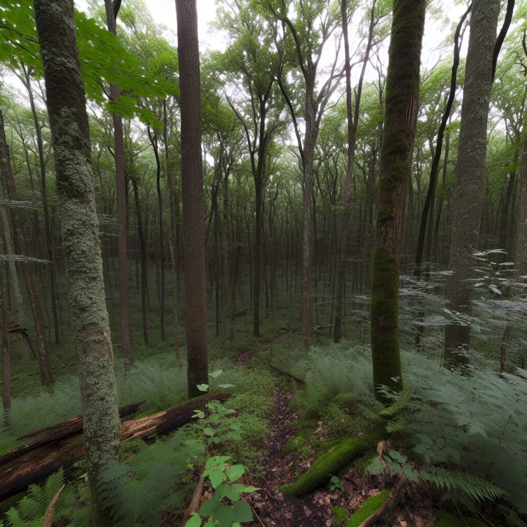 Wooded forest parcel in Illinois